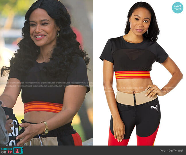 Puma High Court Ora Mesh Top worn by Shanelle Tucker (Shannon Kane) on Reasonable Doubt