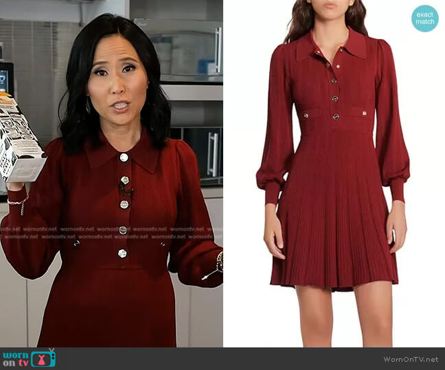 Sandro Lison Minidress worn by Vicky Nguyen on Today