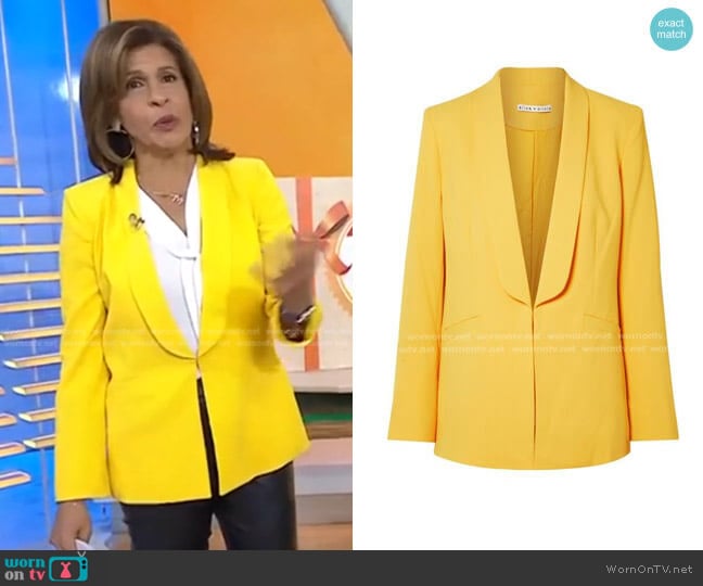 Alice + Olivia Skye Blazer worn by Hoda Kotb on Today