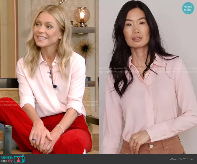 Numi The Simone Blouse worn by Kelly Ripa on Live with Kelly and Mark