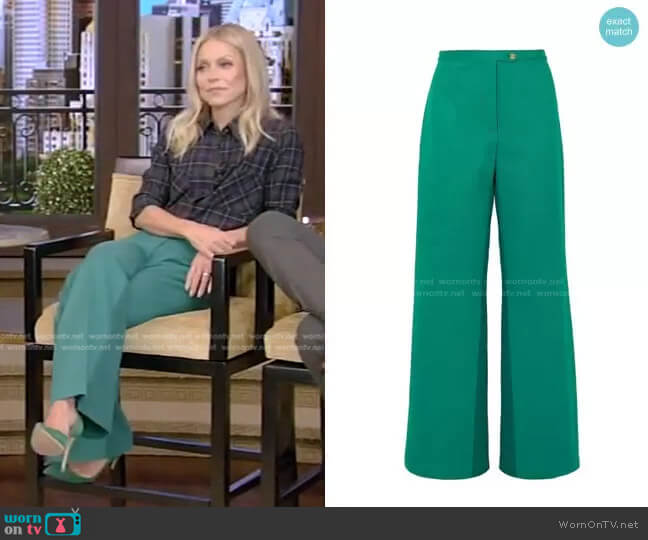 Acne Studios Tyrah Pants worn by Kelly Ripa on Live with Kelly and Mark