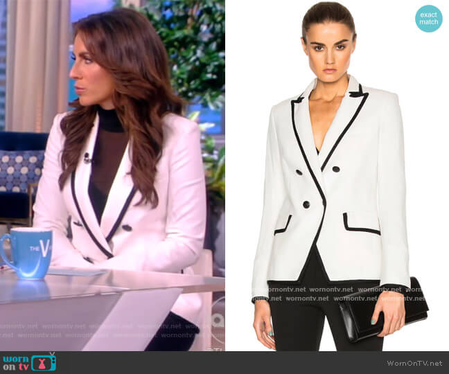 Veronica Beard Harriet Cutaway Blazer worn by Alyssa Farah Griffin on The View