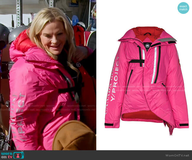 Y/Project x Canada Goose Skreslet Oversized Puffer Jacket worn by Heather Gay on The Real Housewives of Salt Lake City