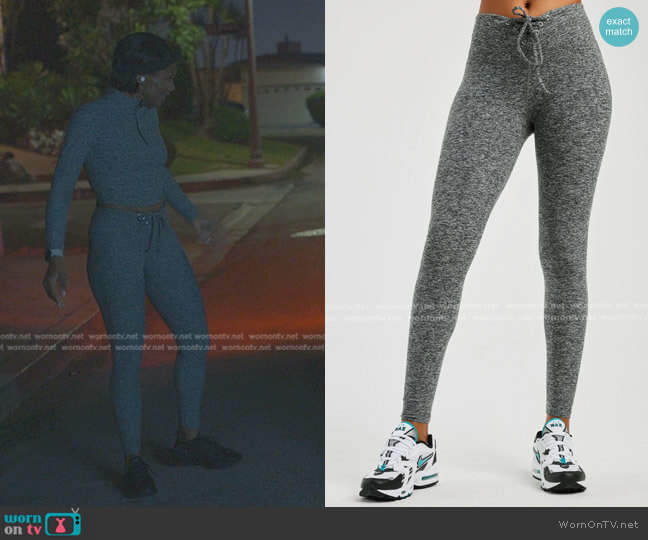 Year Of Ours Football Leggings worn by Jax Stewart (Emayatzy Corinealdi) on Reasonable Doubt