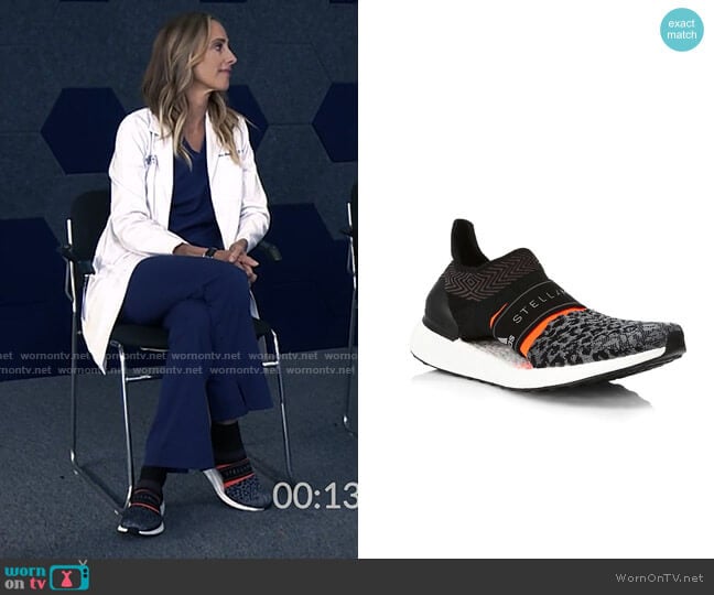 Adidas by Stella McCartney Ultraboost 3D Knit Leopard-Print Sneakers worn by Teddy Altman (Kim Raver) on Greys Anatomy