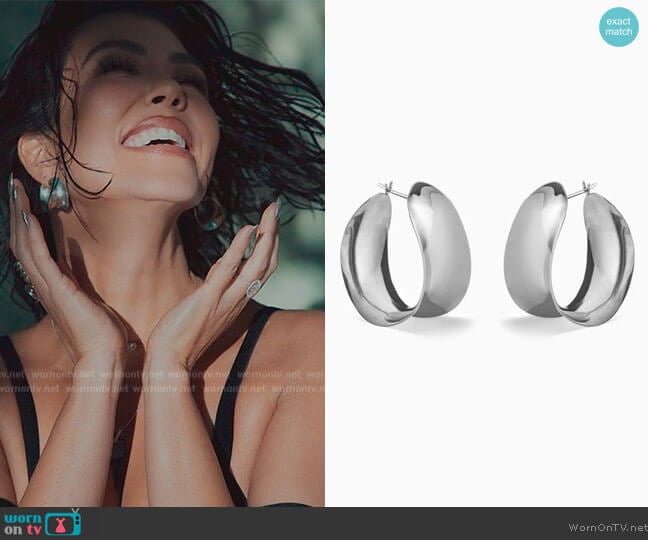 Agmes Laila Hoops worn by Kourtney Kardashian (Kourtney Kardashian) on The Kardashians
