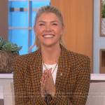 Amanda’s check blazer on The Talk