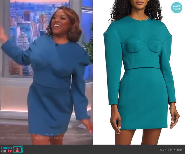 Aknvas Neneh Corset Minidress worn by Sherri Shepherd on The View