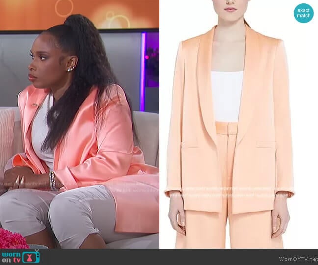 Alice + Olivia Kylie Shawl-Collar Jacket worn by Jennifer Hudson on The Jennifer Hudson Show