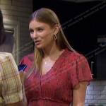 Allie’s pink floral smocked mini dress on Days of our Lives