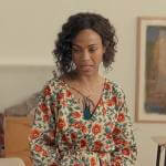 Amy’s floral long sleeve dress with tassels on From Scratch