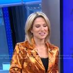 Amy’s orange paisley blazer on Good Morning America