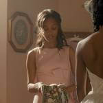 Amy’s blush pink bridesmaid dress on From Scratch