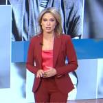 Amy’s red blazer and pants on Good Morning America