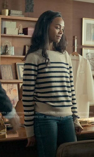 Amy’s striped sweater on From Scratch