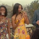 Amy’s yellow floral maxi dress on From Scratch