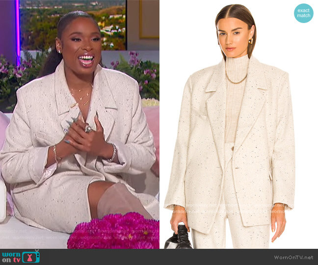 Celeste Blazer Anine Bing worn by Jennifer Hudson on The Jennifer Hudson Show