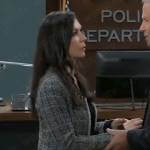 Anna’s tweed jacket on General Hospital
