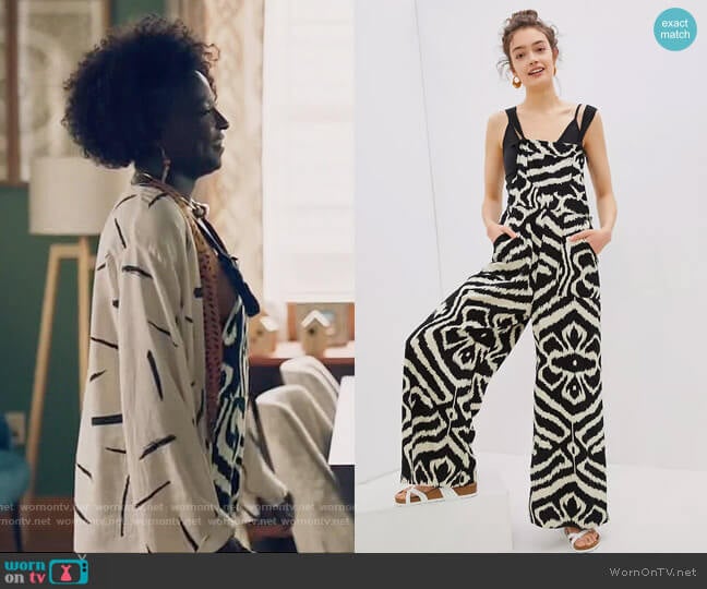 Anthropologie Constance Wide Leg Overalls worn by Nova Bordelon (Rutina Wesley) on Queen Sugar