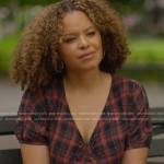 Antonia’s red plaid top on Today