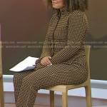 Antonia’s orange check shirt and pants on Today