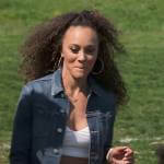 Robyn’s denim jacket on The Real Housewives of Potomac