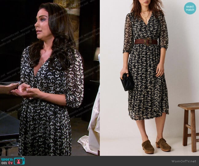 Ba&Sh Tixana Dress worn by Chloe Lane (Nadia Bjorlin) on Days of our Lives
