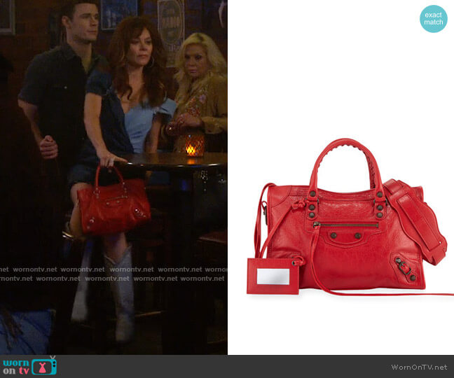 Balenciaga Small City Bag worn by Nicolette Roman (Anna Friel) on Monarch