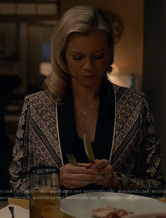 Barbara’s mixed print blazer on Stargirl