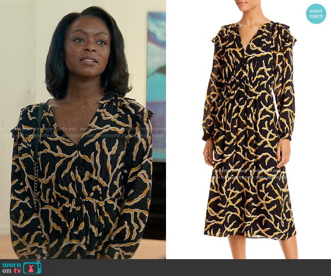 ba&sh Candice Dress worn by Zora Wheeler (Danielle Deadwyler) on From Scratch