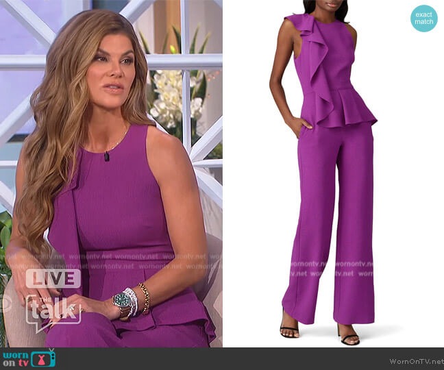 Black Halo Felicia Jumpsuit worn by Dr. Dendy Engelman on The Talk