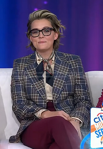 Brandi Carlile’s plaid blazer on Today