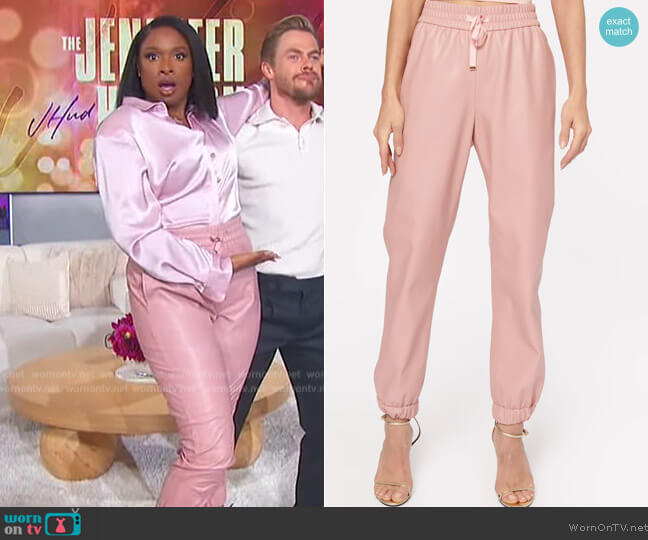 Cami NYC Dalton Vegan Leather Pants worn by Jennifer Hudson on The Jennifer Hudson Show