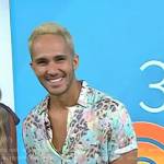 Carlos’s floral and leopard print shirt on Today