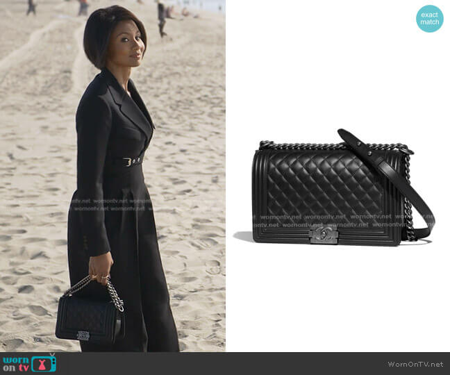 Chanel Caviar Quilted Boy Flap Bag worn by Jax Stewart (Emayatzy Corinealdi) on Reasonable Doubt