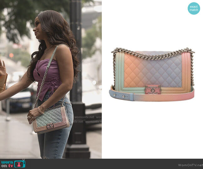 Chanel Caviar Quilted Cuba Rainbow Bag worn by Shanelle Tucker (Shannon Kane) on Reasonable Doubt