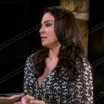 Chloe’s black floral dress on Days of our Lives