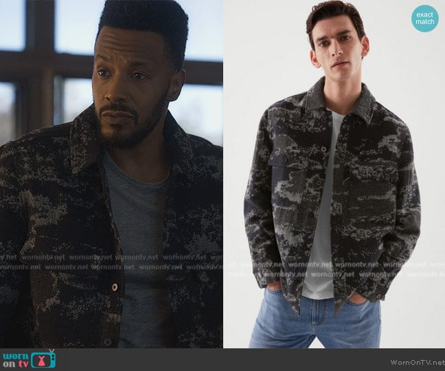 Cos Jacquard Overshirt worn by (McKinley Freeman) on Reasonable Doubt