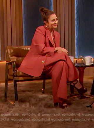 Drew’s pink blazer on The Drew Barrymore Show