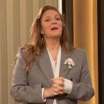 Drew’s gray blazer and pants on The Drew Barrymore Show