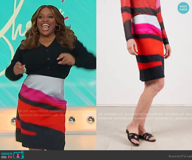 Dries van Noten Salby Skirt worn by Sherri Shepherd on Sherri