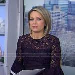 Dylan’s purple bell sleeve lace dress on Today