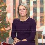 Dylan’s purple pointelle knit dress on Today