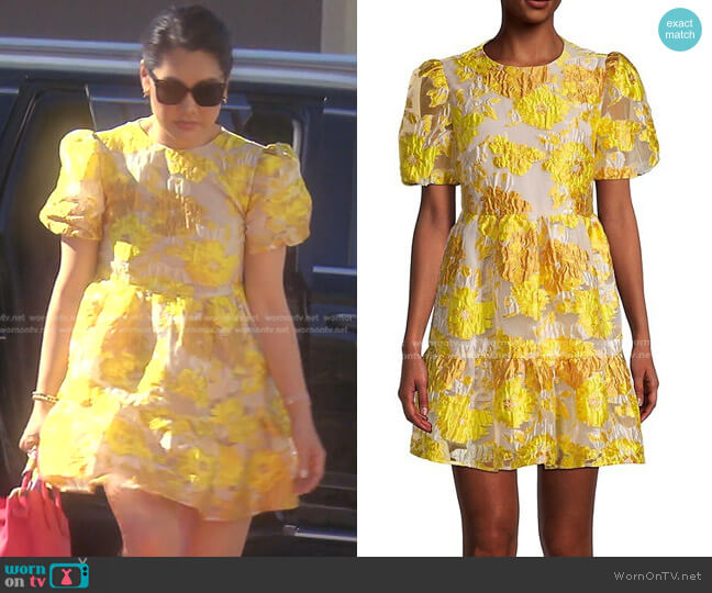 Elliatt Progressive Puff-Sleeve Mini Dress worn by Crystal Kung Minkoff on The Real Housewives of Beverly Hills