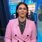 Erielle’s pink blazer and pants on Good Morning America