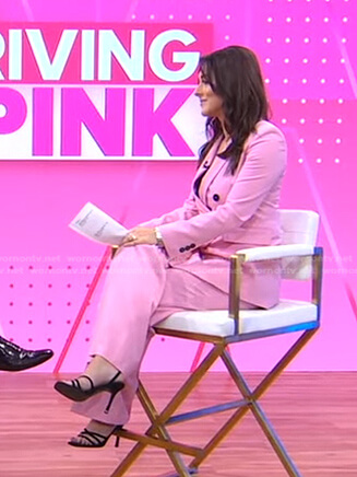 Erielle’s pink blazer and pants on Good Morning America