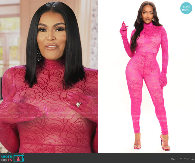 Fashion Nova City Nights Jumpsuit worn by Mia Thornton on The Real Housewives of Potomac
