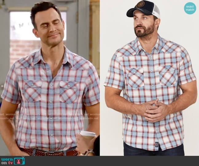 Flag & Anthem Desert Son Tifton Shirt worn by Max (Cheyenne Jackson) on Call Me Kat