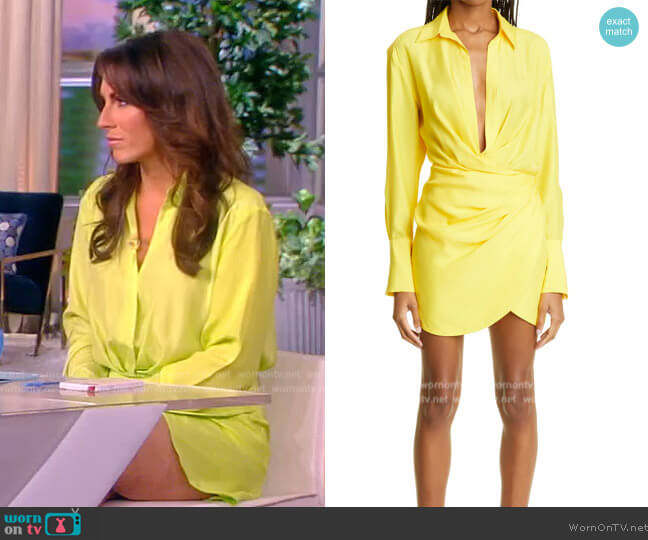 Gauge81 Naha Long Sleeve Silk Shirtdress worn by Alyssa Farah Griffin on The View