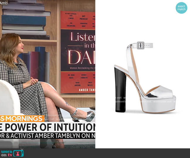 Giuseppe Zanotti Betty Sandal worn by Amber Tamblyn on CBS Mornings